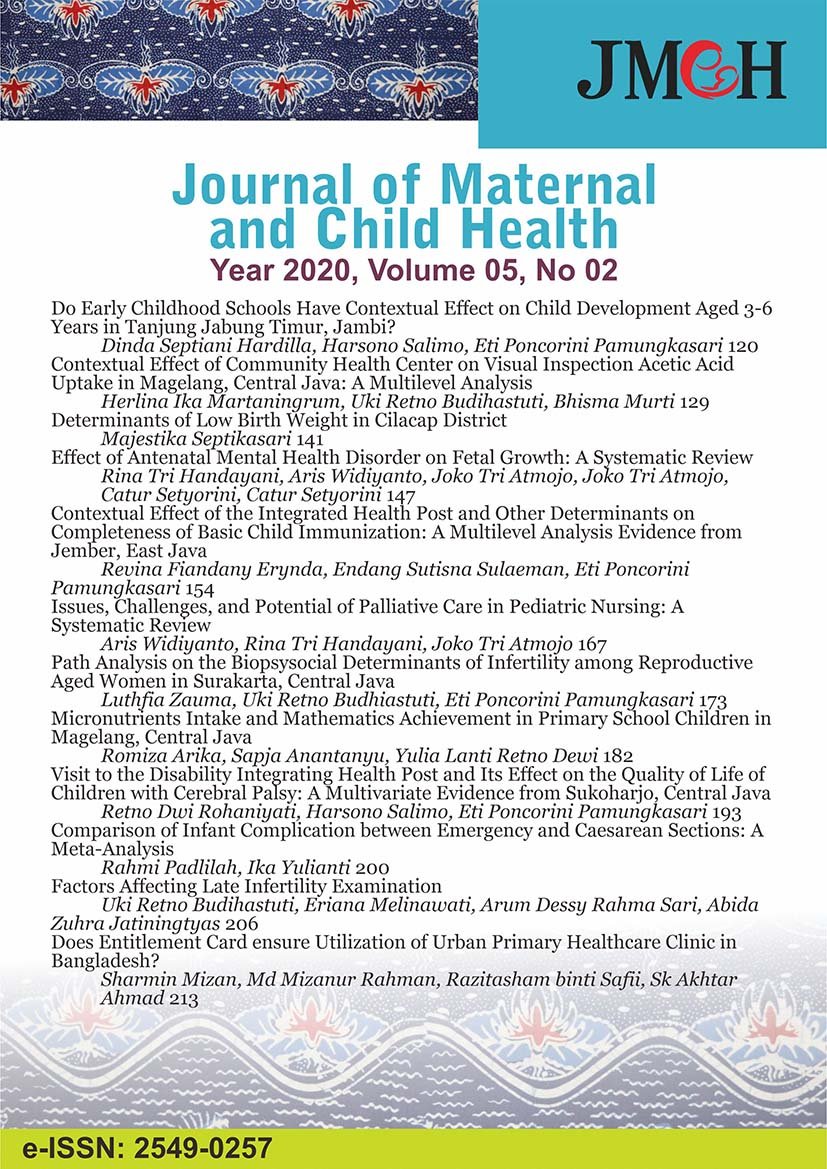 Journal of Maternal and Child Health